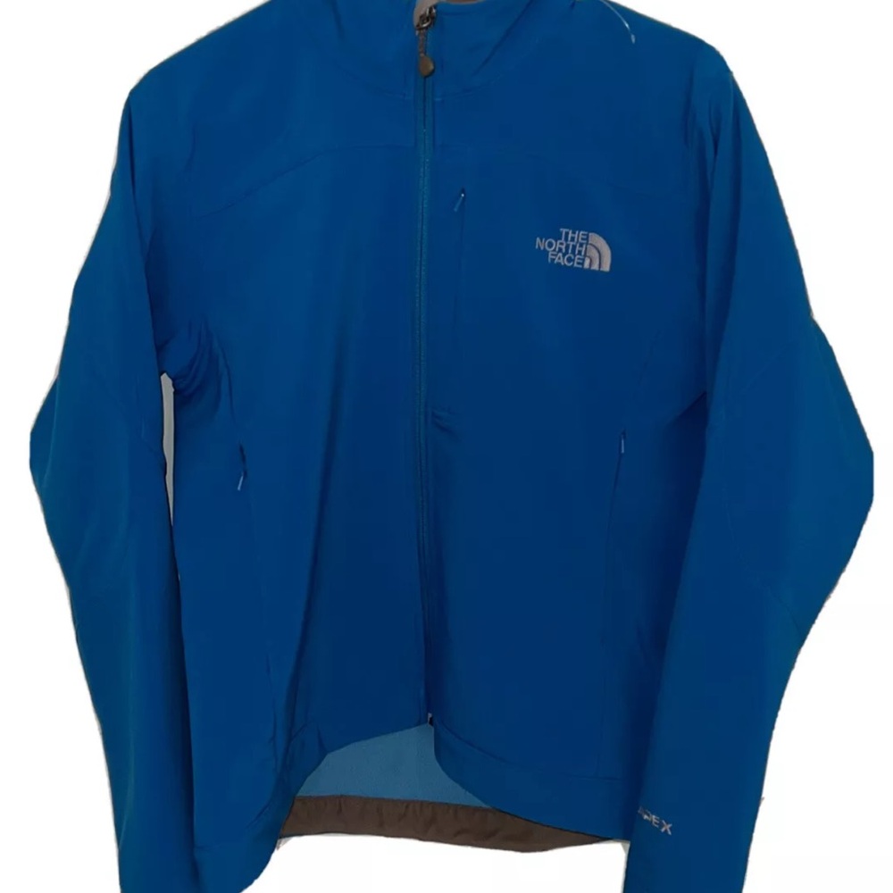 The North Face Women's Sz Med Blue Apex Full Zip Softshell Jacket